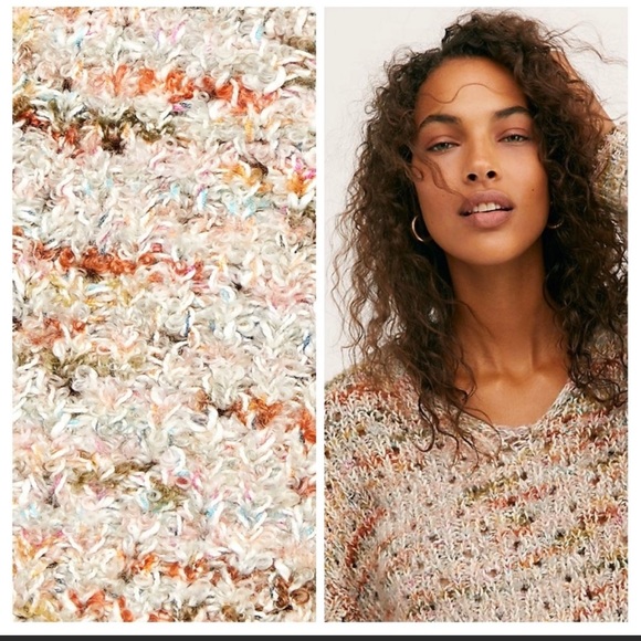 🧶NWT🤩|•FREE PEOPLE•| Cozy-Chic V-Neck Sweater🧶 - Picture 5 of 10